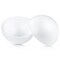 2 Pack Half Sphere Foam Balls for Crafts - 7.8 x 7.8 x 3.9" Large Hollow Dome for DIY, Art Supplies, Modeling (White)